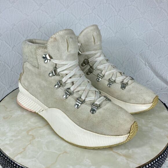 Sorel Out N About™ III Conquest Winter Ankle Bootie White Casual Outdoor Boots - Picture 2 of 12